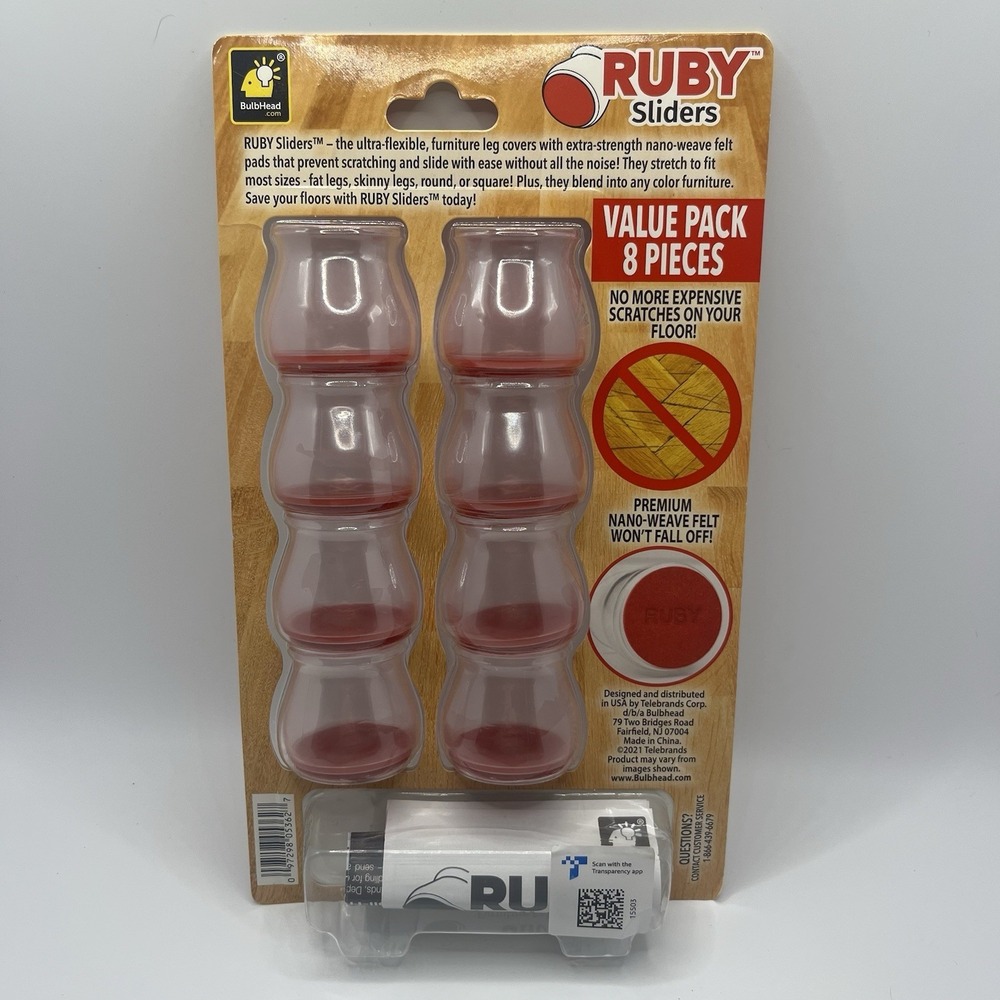 2x-Ruby Sliders As Seen On TV by BulbHead 8 Pack (16 Total) NEW - Picture 3 of 8